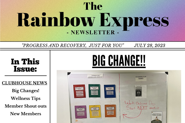 The Rainbow Express July 28, 2023