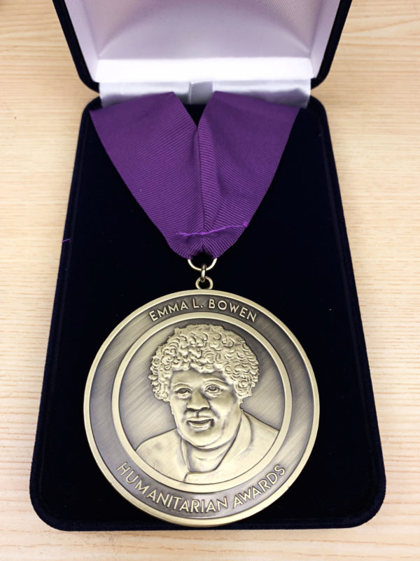 Bowen Center Humanitarian Awards medal