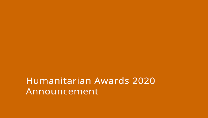Humanitarian Awards 2020 announcement