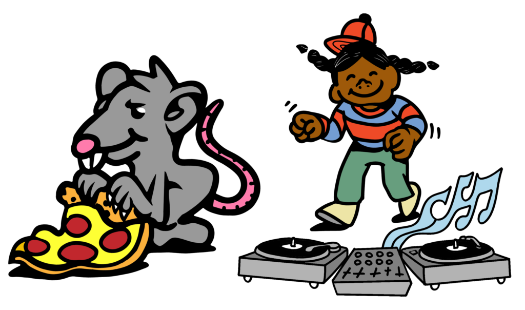 turntablist and pizza rat